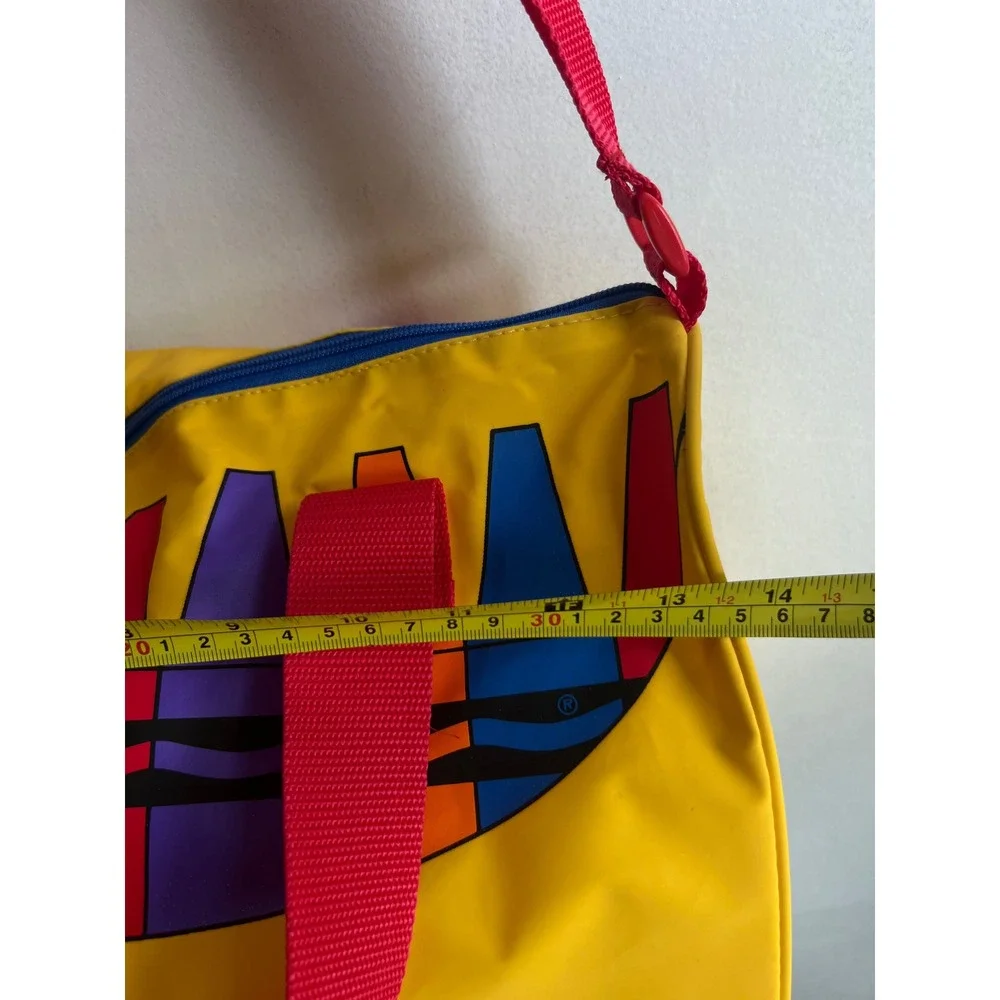 Vintage Crayola Carryalong Bag by Aetna NOS New With Tags Yellow Rainbow School